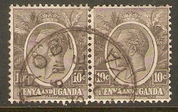 Kenya and Uganda 1922 10c Black. SG80.